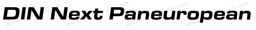DIN Next Paneuropean W1G Bold字体转换